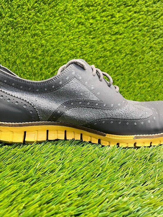 Cole Haan ZeroGrand Mens Size 9 Gray Gum Casual Classic Wingtip Oxford Shoes main image 10
